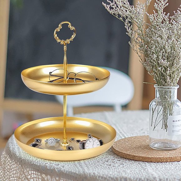 Bosonshop 2 Tier Cupcake Stand Cupcake Holder for Party Stacked Bowls - Picture 5 of 8